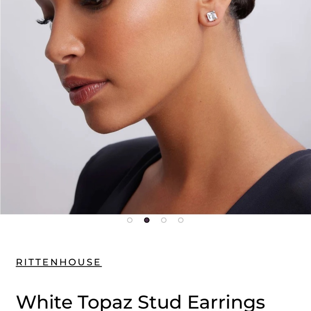 Lagos Rittenhouse White Topaz Stud Earrings - Picture 3 of 10